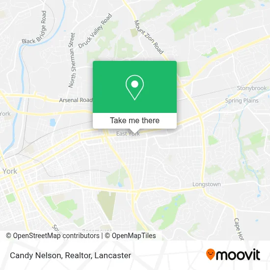Candy Nelson, Realtor map