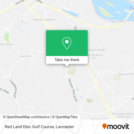 Red Land Disc Golf Course map
