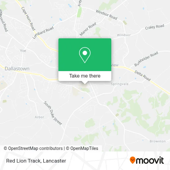 Red Lion Track map