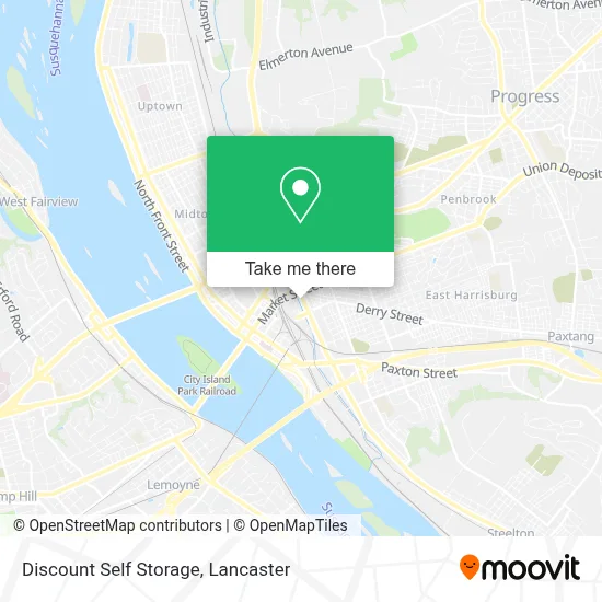 Discount Self Storage map