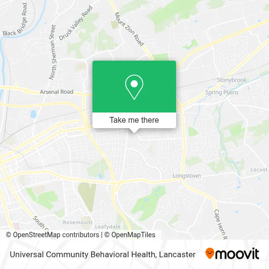 Universal Community Behavioral Health map
