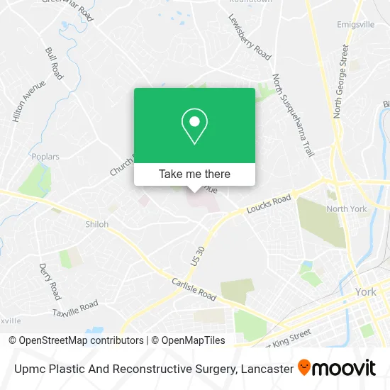 Upmc Plastic And Reconstructive Surgery map