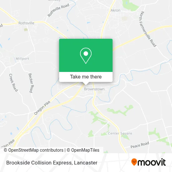 Brookside Collision Express map