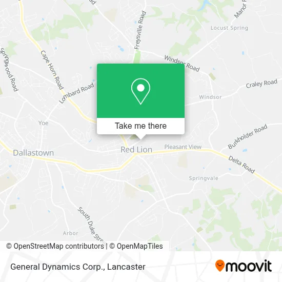 General Dynamics Corp. map