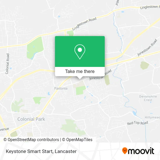 Keystone Smart Start map