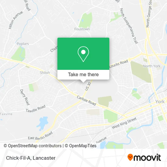 Chick-Fil-A map