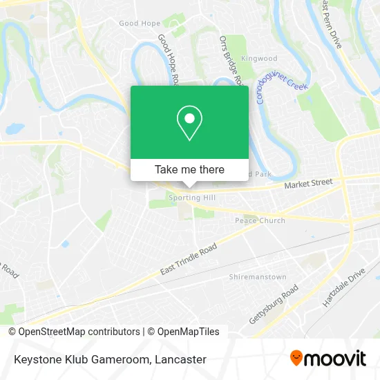 Keystone Klub Gameroom map