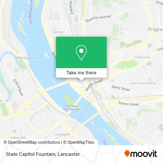 State Capitol Fountain map