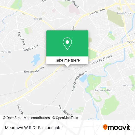 Meadows W R Of Pa map