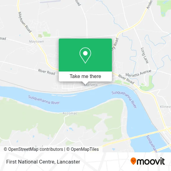 First National Centre map