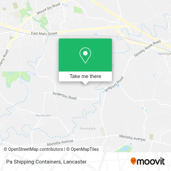 Pa Shipping Containers map