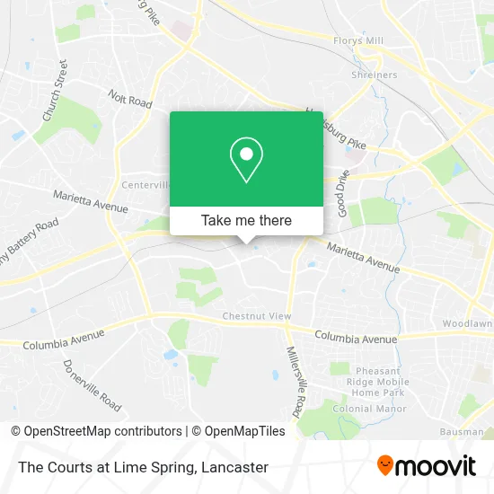 The Courts at Lime Spring map