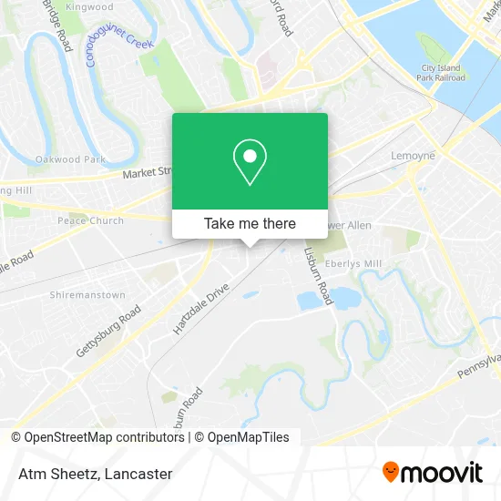 Atm Sheetz map