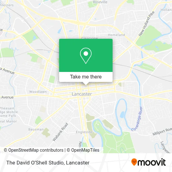 The David O’Shell Studio map