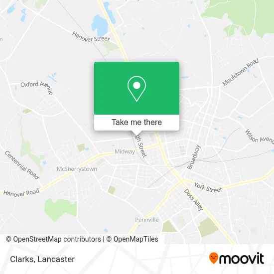 Clarks map