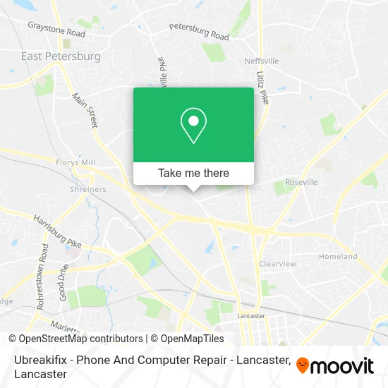 Ubreakifix - Phone And Computer Repair - Lancaster map