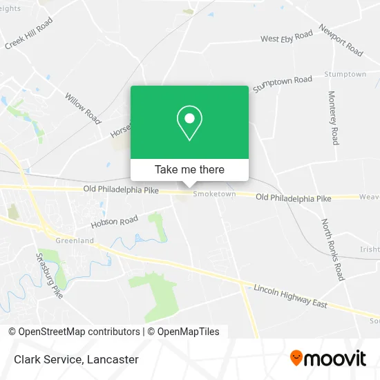 Clark Service map
