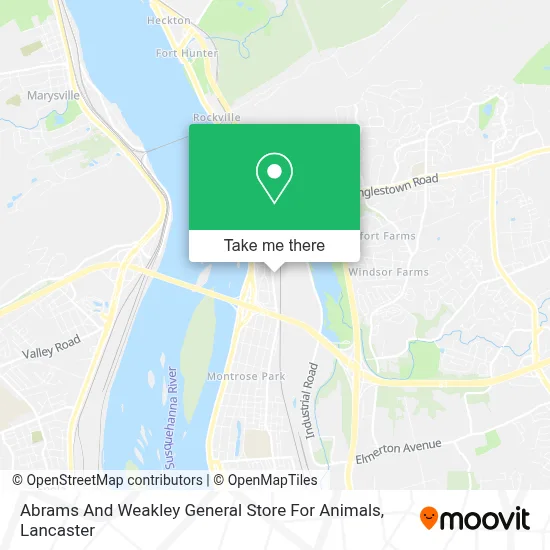Abrams And Weakley General Store For Animals map