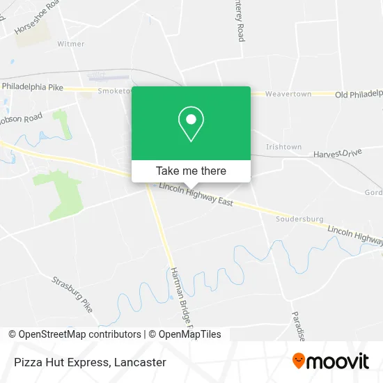 Pizza Hut Express map