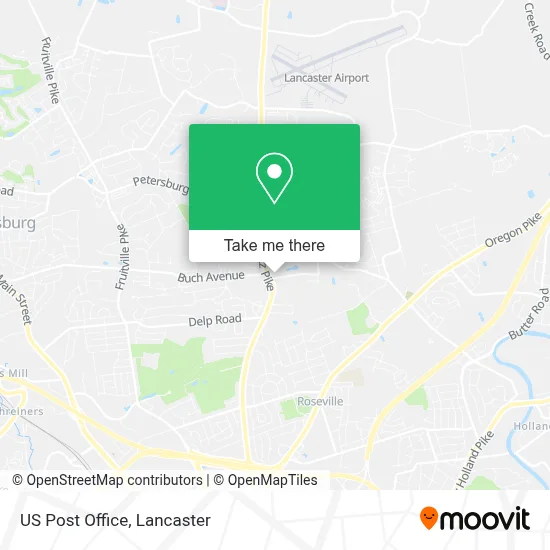 Us Post Office map