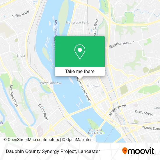 Dauphin County Synergy Project map