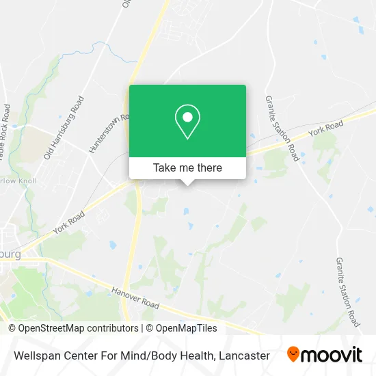 Wellspan Center For Mind / Body Health map