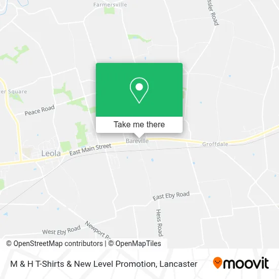 M & H T-Shirts & New Level Promotion map