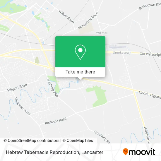 Hebrew Tabernacle Reproduction map