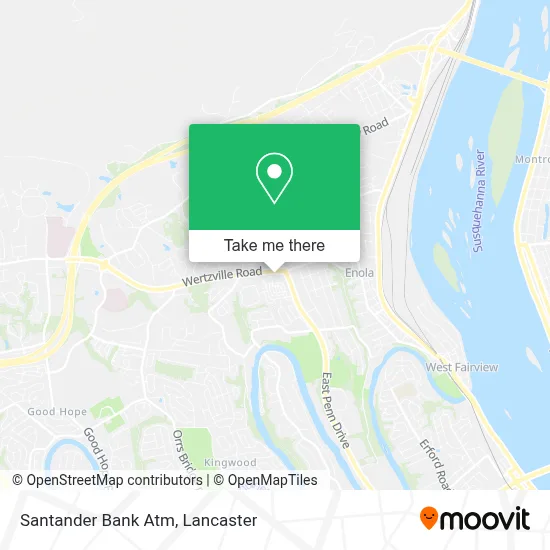Santander Bank Atm map