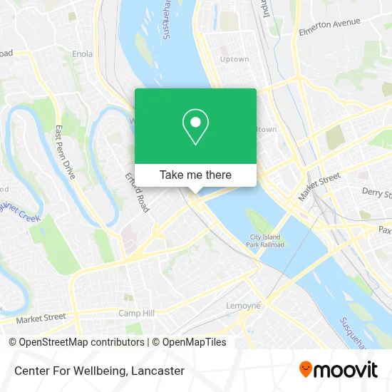 Center For Wellbeing map