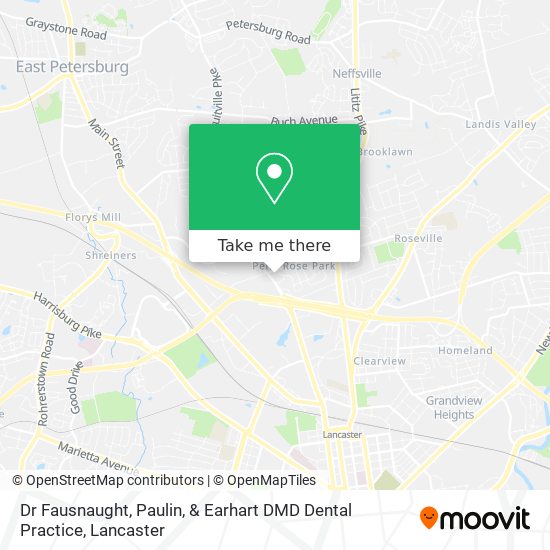 Dr Fausnaught, Paulin, & Earhart DMD Dental Practice map