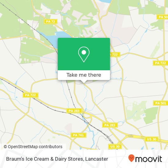 Mapa de Braum's Ice Cream & Dairy Stores