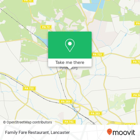 Mapa de Family Fare Restaurant