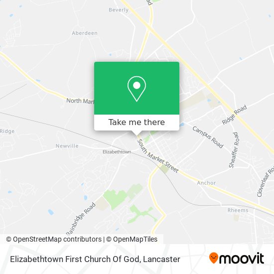 Elizabethtown First Church Of God map