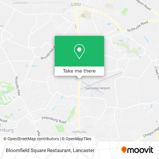 Bloomfield Square Restaurant map