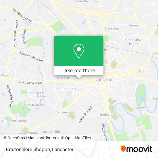 Boutonniere Shoppe map