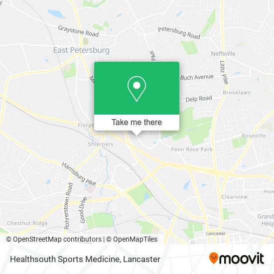 Healthsouth Sports Medicine map