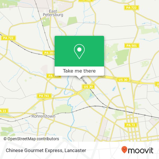 Mapa de Chinese Gourmet Express