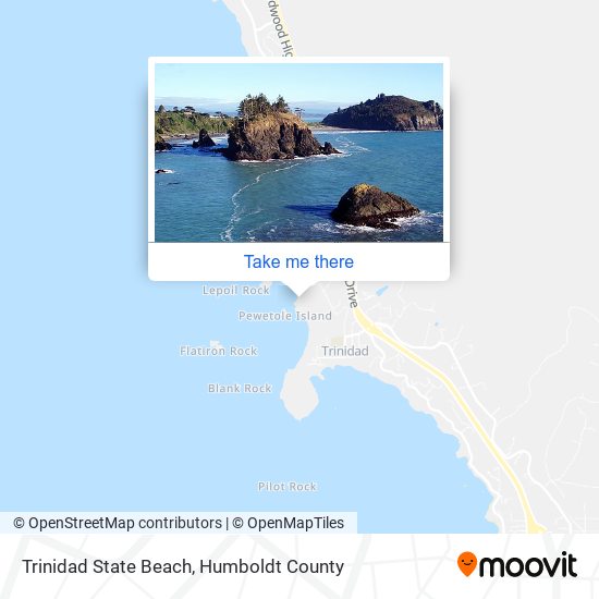 Trinidad State Beach map