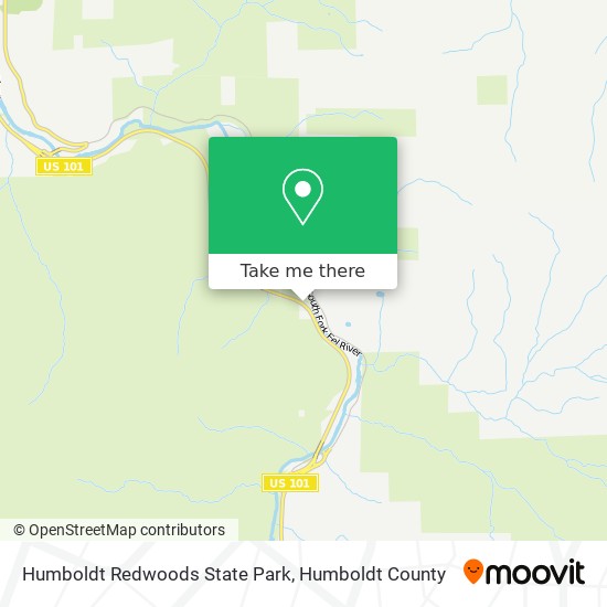 Mapa de Humboldt Redwoods State Park