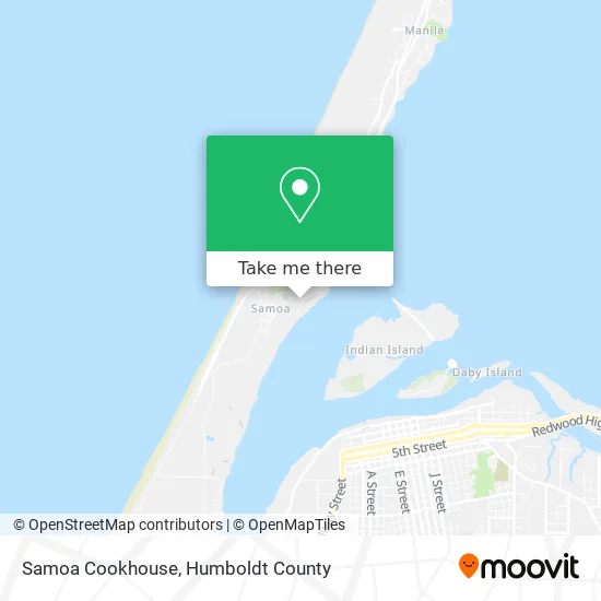 Samoa Cookhouse map