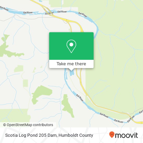 Scotia Log Pond 205 Dam map