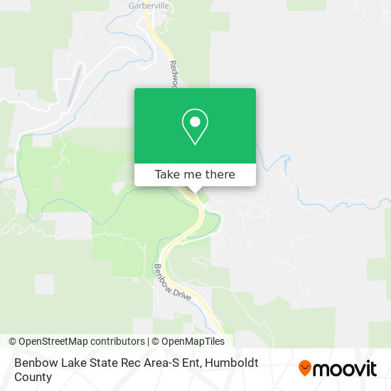 Mapa de Benbow Lake State Rec Area-S Ent
