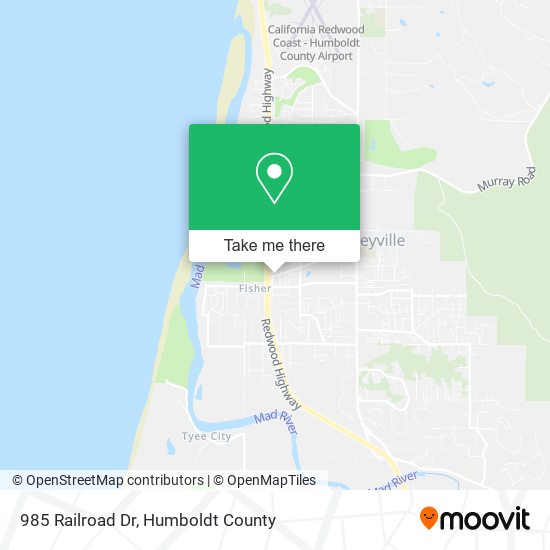 985 Railroad Dr map