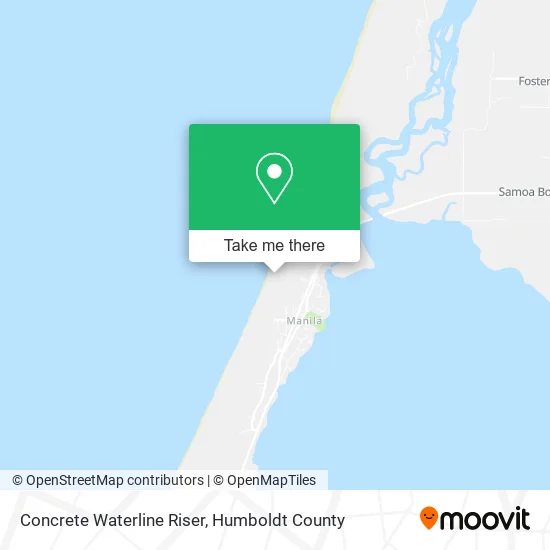 Concrete Waterline Riser map
