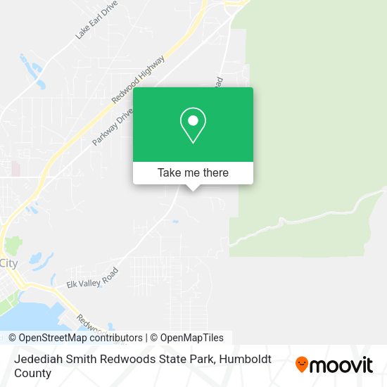 Jedediah Smith Redwoods State Park map