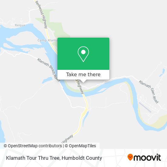 Klamath Tour Thru Tree map