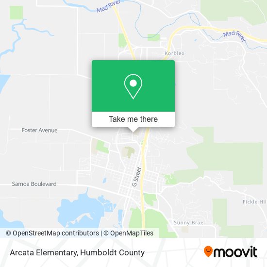 Arcata Elementary map