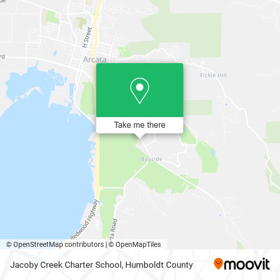 Mapa de Jacoby Creek Charter School