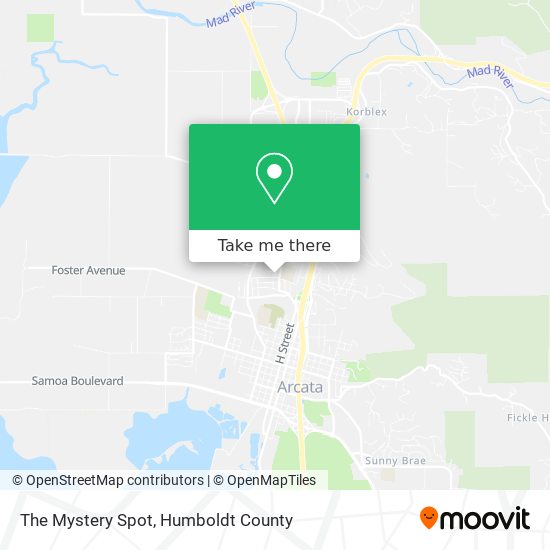 Mapa de The Mystery Spot